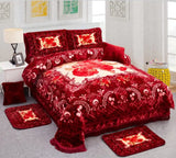 Blanket (ኮቦርታ )Blanket 200×240cm

Bedcover 230×250

Pillows 50×75cm

Cushio 40×40cm

Mat 50×75cm

Slipper 4PCs